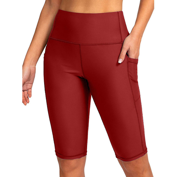 Dykshorts för kvinnor, minskad skavning, lätta, mjuka, hudvänliga våtdräktshorts för surfing Brick Red 3XL