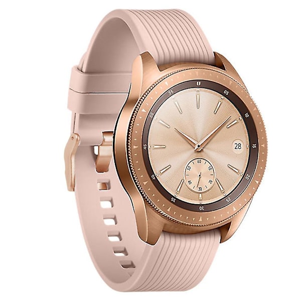 Silikonersättningsarmband Handledsrem kompatibel Samsung Galaxy Watch Sm-r810 42mm White