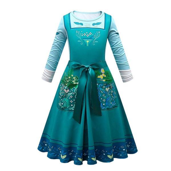 Film Encanto Kvinnor Tjej Julieta Madrigal Cosplay Kostym Outfits Familjefest Halloween Karneval Klänning För Vuxna Barn kids Julieta dress XXXL