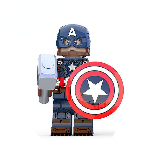 Avengers Captain America Set barnleksaksbyggstenar