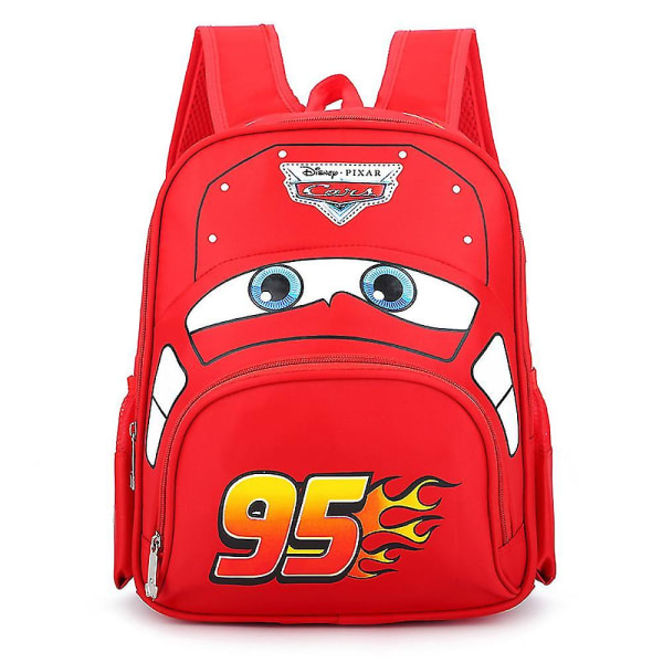 Lightning Mcqueen The Cars Kids Cartoon Ryggsäckar Skolväska Blue