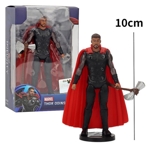 17 cm Marvel Spiderman Hulk Ironman Anime Action Figur Leksak Julklapp Pvc rörliga leder Luminous Doll Collection Modell Leksaker C with box 4-10CM