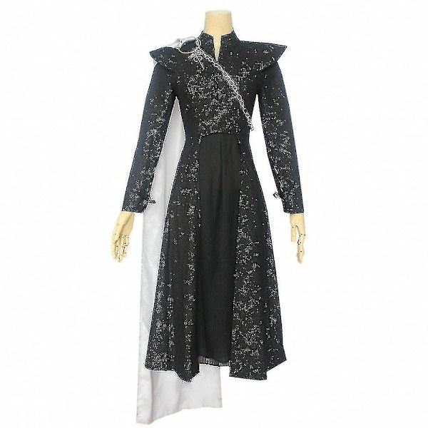 Cosplay Game Of Thrones säsong 7 Daenerys Targaryen Mother Of Dragons kostym L