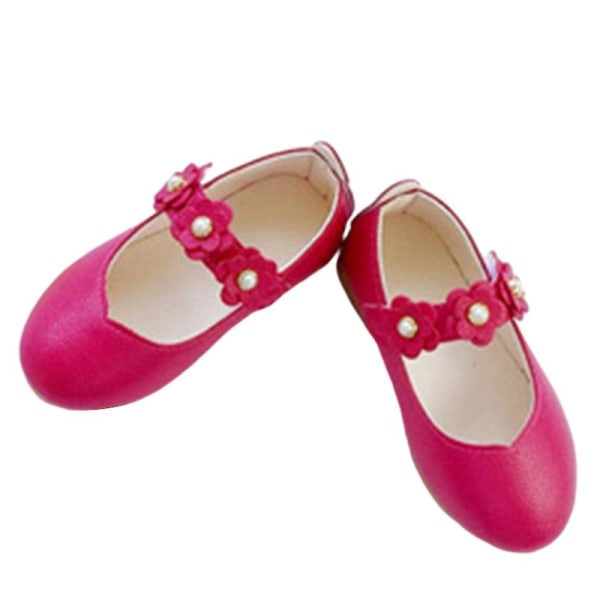 Flickor Pure Color Sandaler Casual Summer Shoes Closed Toe Flats Peach EU 21