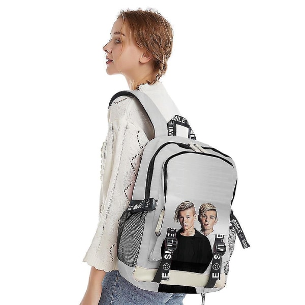Marcus & Martinus Casual 3d Digital Print Ryggsäck för män och kvinnor F