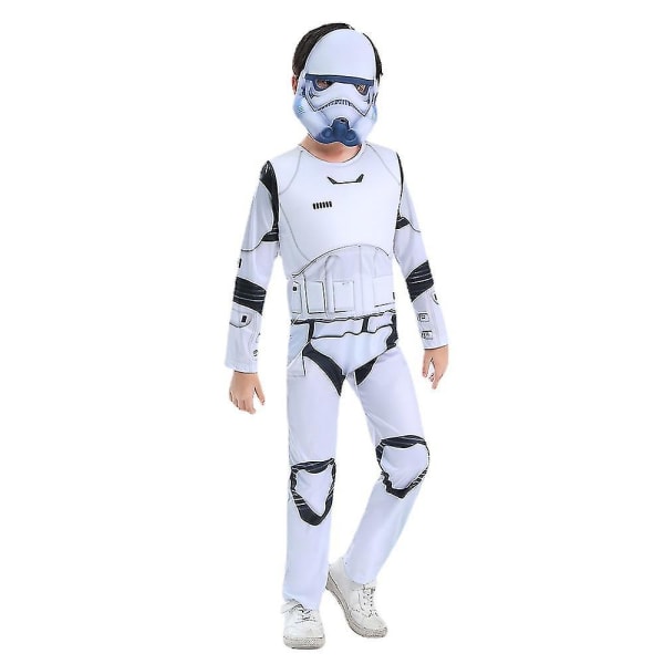 4-12 år Barn Star Wars White Death Trooper Storm Trooper Cosplay kostym Halloween Party Jumpsuit Fancy Dress Outfits 7-9 years old