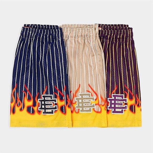 Sommar herr gym shorts Eric Emanuel EE Basic Short New EE Flame herr dam nät basket shorts Casu 15 none