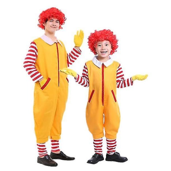 Clown kostym, jul barn vuxen Cosplay kostym, juldekoration