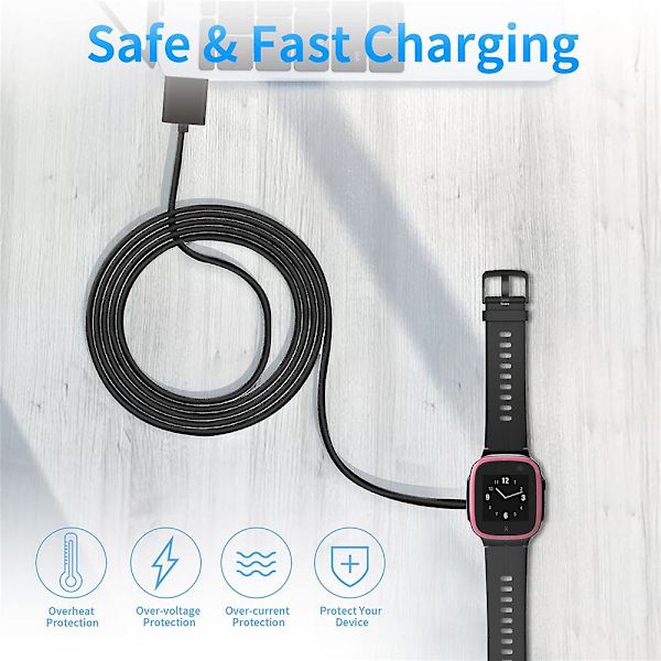 Smartwatch-laddare kompatibel med Xplora X4/x5, magnetisk ersättning för USB laddarkabel Tillbehör Passar till Xplora X5 Play Black 2 Pcs