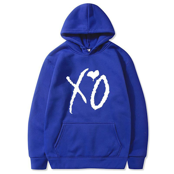 Hip Hop höst / vinter Hooded tröja XO kärlek mönster stil 6 2XL