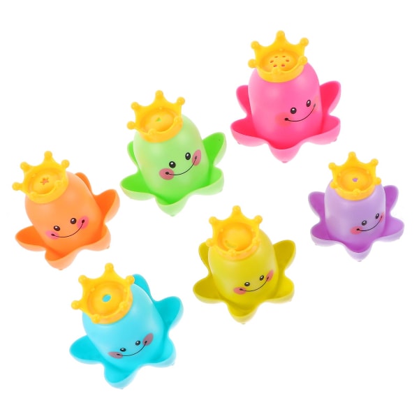4 set stapling kopp leksak tecknad baby baddusch vatten leksaker As shown 13X10CM