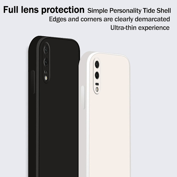 För Huawei P20 Liquid Case White none