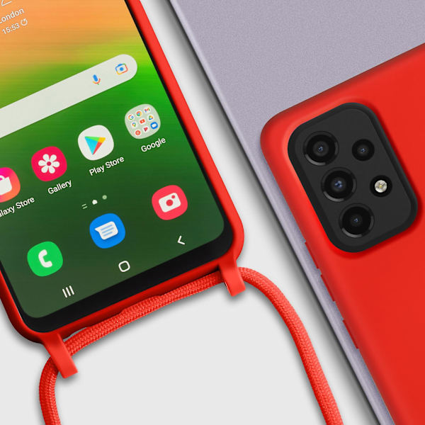 Samsung Galaxy A33 5G Halvstyvt case på 80 cm Red
