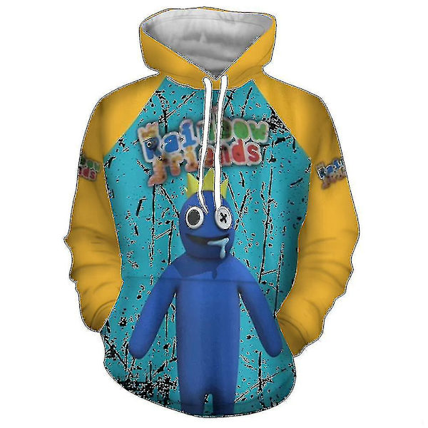 Barn Roblox Rainbow Friends Luvtröjor Sweatshirt Pojkar Flickor Pullover Jumper Toppar_mm B 140cm