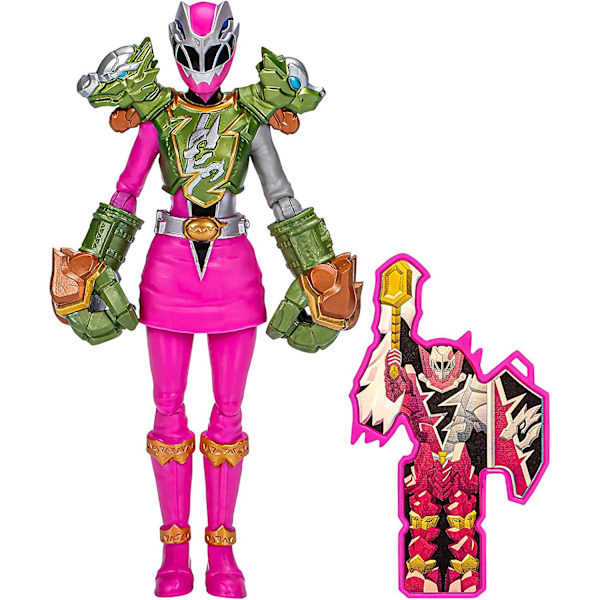 Power Rangers Dino Fury Smash Armor Pink Ranger, 6-tums Power Rangers actionfigurer är fantastiska presenter till pojkar och flickor från 4 år och uppåt null none