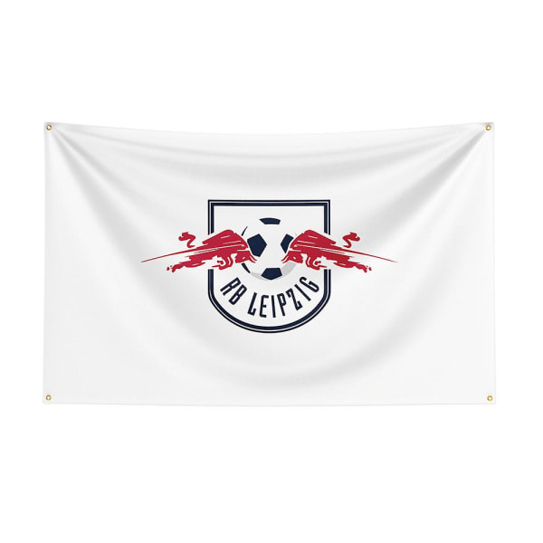 3x5 Rb Leipzig flagga polyester printed Racing Sport Banner för inredning 150 x 240cm C