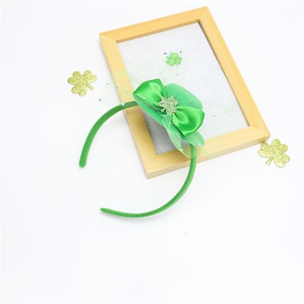 Saint Patrick Day Pannband Shamrock Hairband Holiday Celebration Party Hairhoop The flowers none