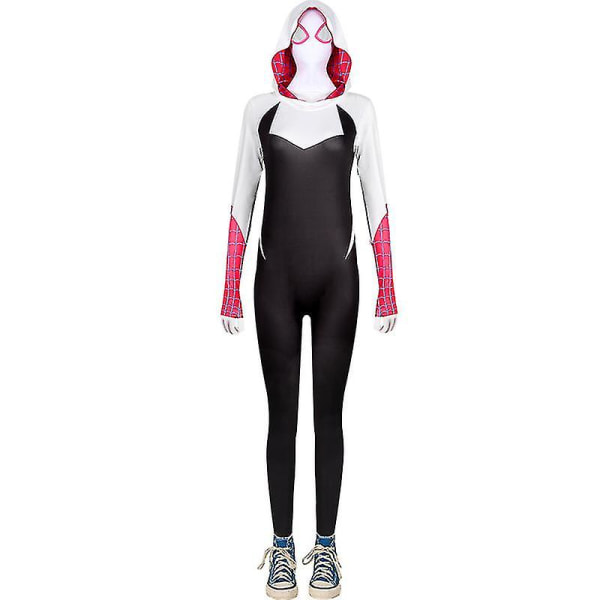Spider-man Cosplay Kostym Across The Spider-vers Miles Morales Gwen Zentai Halloween Carnival Party Jumpsuit för Aldult Kids 190 Gwen