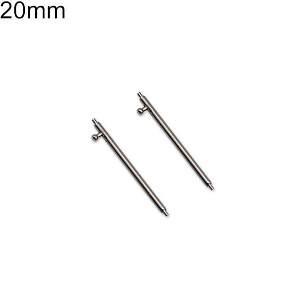 Hopeup 2st 18/20/22 mm rostfritt stål Quick Release Watch Band Spring Bar Pin 20mm