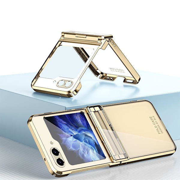 För Samsung Galaxy Z Flip 5 5g Case, Z Flip 5 Flip Case Pc Material Hårt gångjärn Cover För Samsung Z Flip 5 silver
