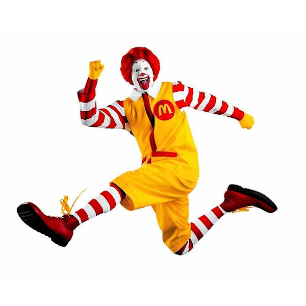 Mcdonald's Cosplay Kostym Halloween Carnival Vuxen xxl