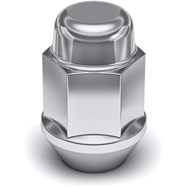 White Knight 1707S-20AM Chrome M12x1,50 Bulge Acorn Lug Nut, 20 Count (Pack of 1) Chrome 20 Pack Lug Nut