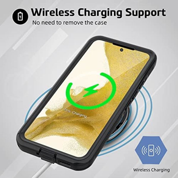 WIFORT Samsung Galaxy Note 20 Ultra Vattentätt case Inbyggt cover Vattentåligt hölje Skyddande fallskydd Hårt, Shockpr S22 Plus Teal