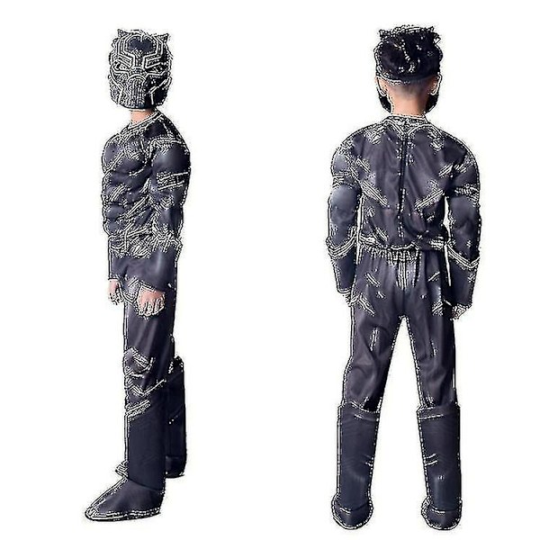 Children39;s kläder Panther Costume Hero Cos Kostym Party Dress Up M