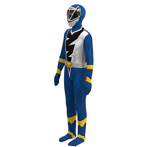 4-9 år Barn Pojkar Flickor Kishiryu Sentai Ryusoulger Cosplay Festkostym Jumpsuit Halloween Julklappar Blue 7-8 Years