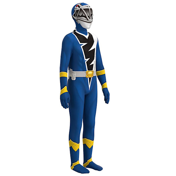 4-9 år Barn Pojkar Flickor Kishiryu Sentai Ryusoulger Cosplay Festkostym Jumpsuit Halloween Julklappar Blue 6-7 Years