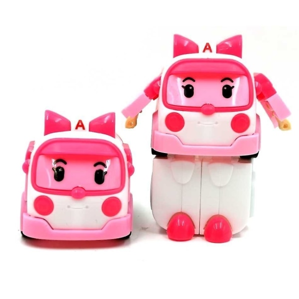 Acion Figur 6 Stilar Robocar Korea Robot Bil Transformation Leksaker Brandbil Manuell deformation Barn Pojkar Present till barn C 6