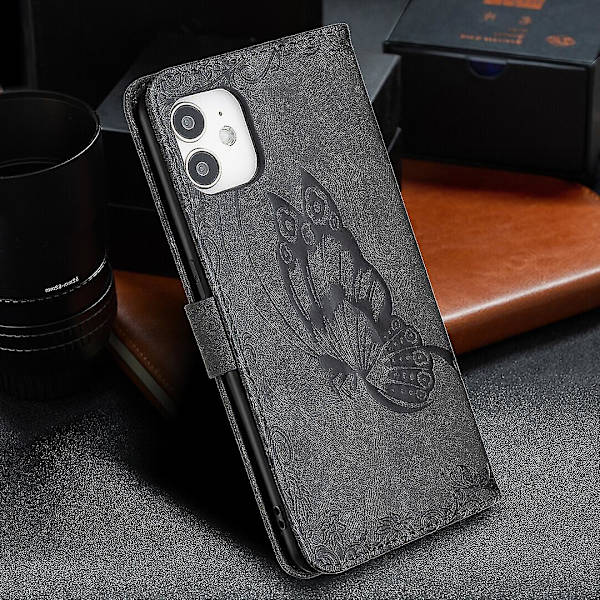 Kompatibel med iPhone 11 Black Butterfly case null none