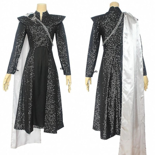 Cosplay Game Of Thrones säsong 7 Daenerys Targaryen Mother Of Dragons kostym M