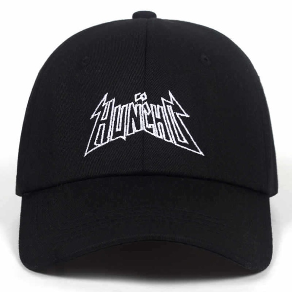 HUNCHO broderad baseballkepshatt utomhus casual svart hatt pink