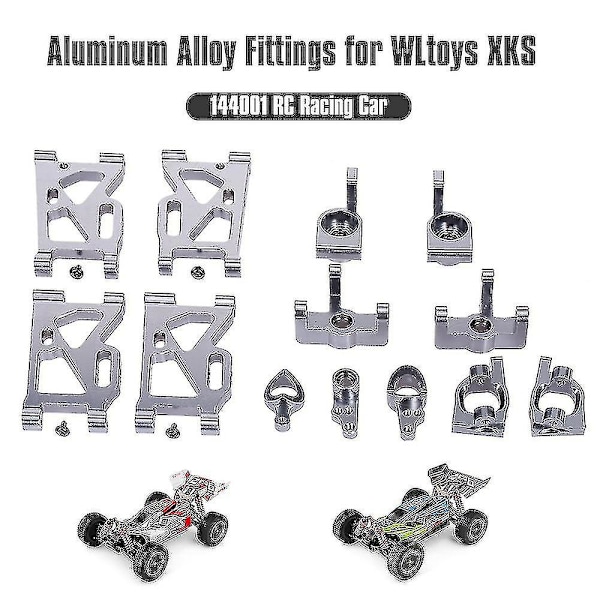 För Wltoys Xks 144001 Rc Racing Car Metal Suspens Styrnav Kit Hjulstol Hjul Bs null none