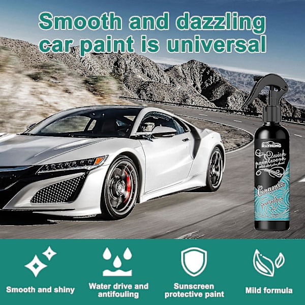 Rayhong Automotive Keramisk Kristallbeläggning Polering Billack Lack Ytsanering anti-scratch Vattenavvisande Rengöring Car Coati null none