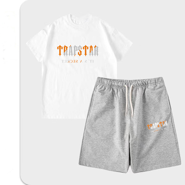 Mäns mode T-shirt lös mångsidig sport set 19 M