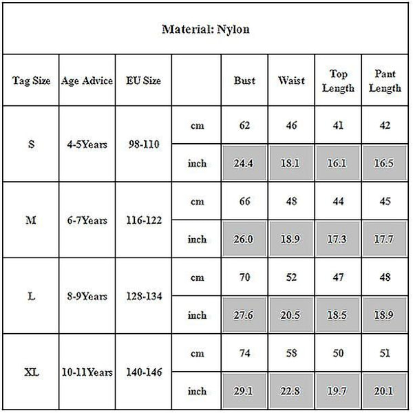 4-11 år Flickor Muslim Baddräkt Strandkläder Islamisk Burkini Light Blue 8-9 Years