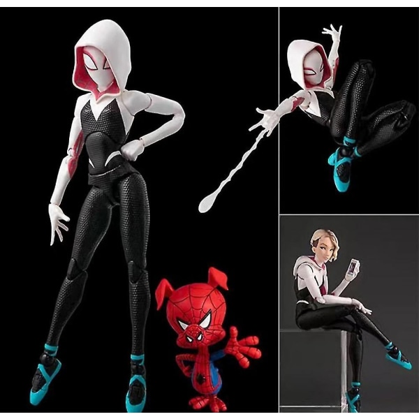 6-tums Spider-man actionfigurer, Legends Series Spider-man Across the Spider-vers, Peter Parker Playsets Toy Gwen