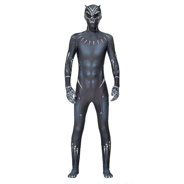 Barn Vuxen Black Panther Cosplay Kostym Superhjälte Fancy Dress Panther: Wakanda Forever 160 A