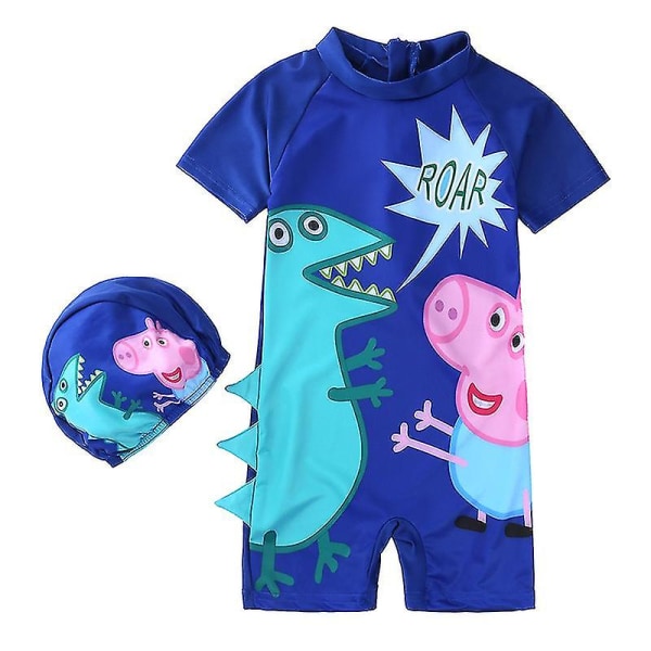 Barn Pojkar Flickor Paw Baddräkt One Piece Sunsafe Swimwear Simdräkt Color2 XL