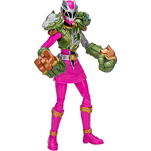Power Rangers Dino Fury Smash Armor Pink Ranger, 6-tums Power Rangers actionfigurer är fantastiska presenter till pojkar och flickor från 4 år och uppåt null none