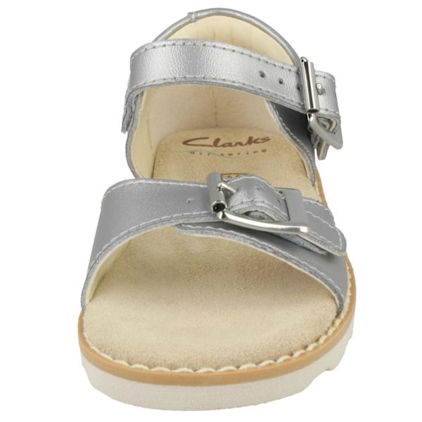 Flickor Clarks Casual Sommarsandaler Crown Bloom T F UK 6 Infant