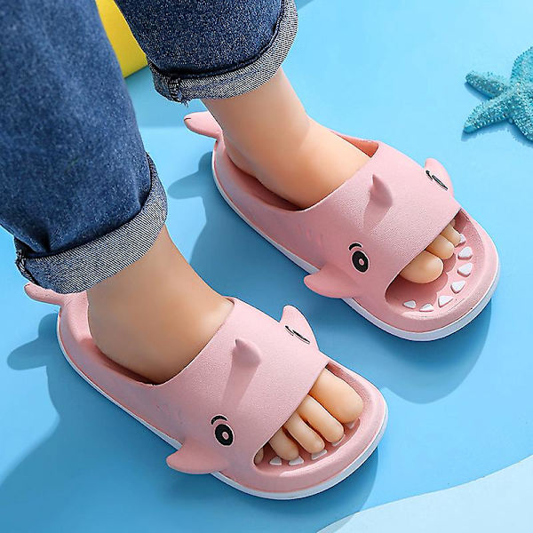 Lätta barnsandaler för strand och vardag, utan häl, bekväma tecknade skor för pojkar Pink EU 30-31