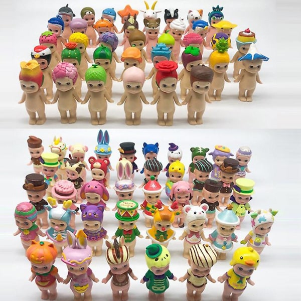 8 Cm Kawaii Macarons Dessert Sonny Angel Action Figur Dolls 1 st Slumpmässigt Random Color none