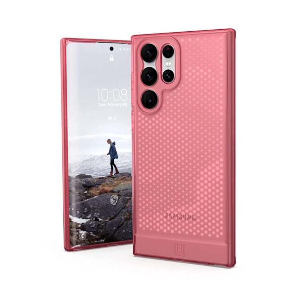 [U] av UAG Designad för Samsung Galaxy S22 Ultra Case Clear Ice Lucent Slim Fit Lätt Snygg Transparent Slagtålig skyddande clay galaxys22ultra[6.8-inch]