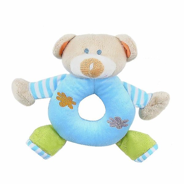 Kid Child Plysch mjuk handled rattle Educational Toy_y blue elephant