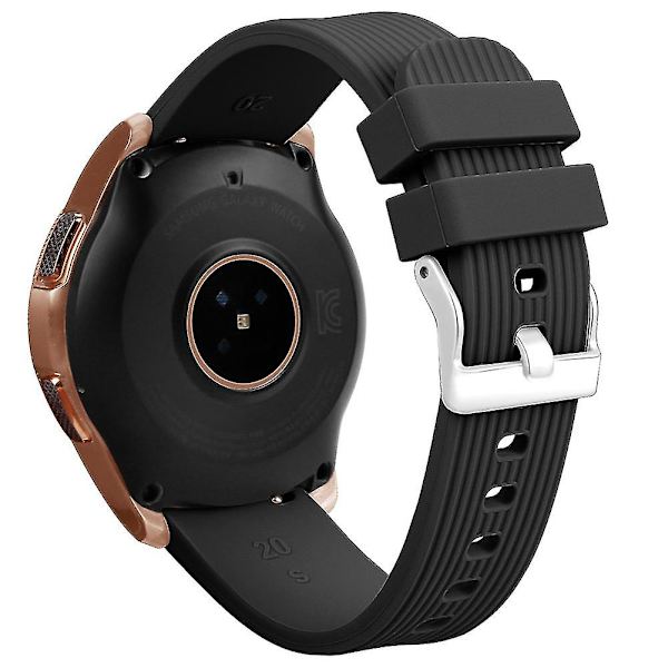 Silikonersättningsarmband Handledsrem kompatibel Samsung Galaxy Watch Sm-r810 42mm Pink