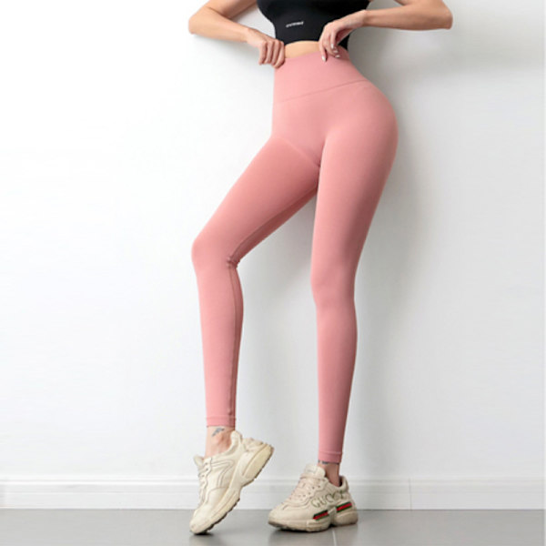Yoga Tights Hip Lift Hög midja Yoga F18 Raspberry red M