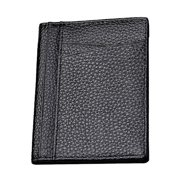 Korthållare Plånbok För Kvinnor/Män Med ID Fönster Myntväska Gåvor Smal Minimalistisk Liten Plånbok, 10,5*8,2 cm black